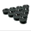 1shopforyou 10-Piece Mini Black Ceramic Plates Set  Miniature Dollhouse Kitchenware for Dining Table Display, Food Styling, and Decorative Crafts view 2