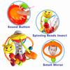 HOLA Baby Toys 0-6-12 Months, Baby Rattle Toys Activity Ball Infant Toys 6 Month Old Baby Toys 3-6 Months, Shaker Grab Spin Travel Toys Easter Basket Stuffers view 3
