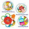 HOLA Baby Toys 0-6-12 Months, Baby Rattle Toys Activity Ball Infant Toys 6 Month Old Baby Toys 3-6 Months, Shaker Grab Spin Travel Toys Easter Basket Stuffers view 4