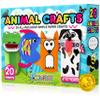 Craftikit 20 Award-Winning Animal Toddler Arts and Crafts for Kids Ages 3-10 Years, All-Inclusive Animal Craft Kits, Fun Toddler Craft Box for Girls, Boys in Preschool view 1