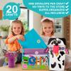 Craftikit 20 Award-Winning Animal Toddler Arts and Crafts for Kids Ages 3-10 Years, All-Inclusive Animal Craft Kits, Fun Toddler Craft Box for Girls, Boys in Preschool view 3