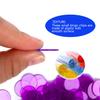 GSE Games & Sports Expert Purple Bingo Chips, 1,000 Pieces 3/4-Inch High-Contrast Transparent Counting Chips for Bingo Games, Parties view 3