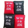 Your Hole is My Goal Custom Embroidered Cornhole Bags Regulation Made Corn hole Bags view 1