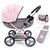 Bayer: 4-in-1 Toy Baby Doll Pram Stroller Cosy Set - Dolls Up to 18" (Pink/Grey) | Baby Dolls | Pretend | Dress up | Accessory view 1