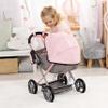 Bayer: 4-in-1 Toy Baby Doll Pram Stroller Cosy Set - Dolls Up to 18" (Pink/Grey) | Baby Dolls | Pretend | Dress up | Accessory view 3