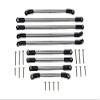 Axial 1/10 SCX10 III JT Gladiator (AXI03006) Upgrade Parts Stainless Steel Adjustable Tie Rod Turnbuckle Set - 9Pc Set view 1