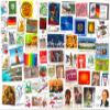 1000 Stamps from Germany (East, WEST, Federal) Mixed Philately Used Postage Stamps Off Paper view 1