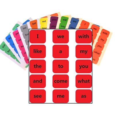 Royalty Essentials Sight Words Word Stickers Educational Learning Stickers for Classroom Homeschool Resource Study Aid Word Flash Cards Learning Stickers (Words Pack)