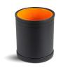 Leather Dice Cup for Board Games, Orange Felt Lining view 2