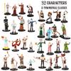 1" Hex Townsfolk Mini Fantasy Figures Set - 32 Unique Non Player Characters NPC - Nobility, Merchants, Peasants, Entertainers, Compatible w DND Dungeons Dragons Pathfinder RPG Games view 2