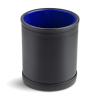 Leather Dice Cup for Board Games, Navy Blue Felt Lining view 2