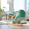 B. toys  Whale Rocker  Echo  Wooden Ride  On Rocking Toy for Toddlers  Classic & Durable Design  Active Play & Balance  18+ Months  Adorable Whale Theme view 2