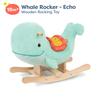 B. toys  Whale Rocker  Echo  Wooden Ride  On Rocking Toy for Toddlers  Classic & Durable Design  Active Play & Balance  18+ Months  Adorable Whale Theme view 3