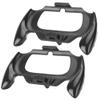 2Pcs Gamepad Handlebar Handgrip Bracket for Fine Workmanship Hard Plastic(Black) [video game] view 1