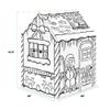 Bankers Box at Play Large Color in Gingerbread Playhouse, Cardboard Playhouse and Life Size Craft Activity for Kids and Families view 2