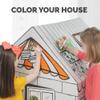 Bankers Box at Play Large Color in Gingerbread Playhouse, Cardboard Playhouse and Life Size Craft Activity for Kids and Families view 3