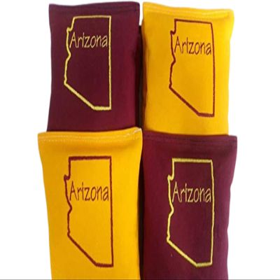Arizona Embroidered Cornhole Bags State of AZ Regulation Corn hole Bags