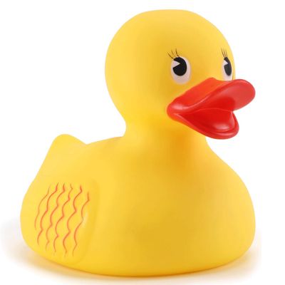 10" Jumbo Classic Yellow Rubber Duck Bathtime Toy, Floating Fun Pool Preschool Bathtub Toy, Giant Flexible Large Yellow Duck for Kids (1)