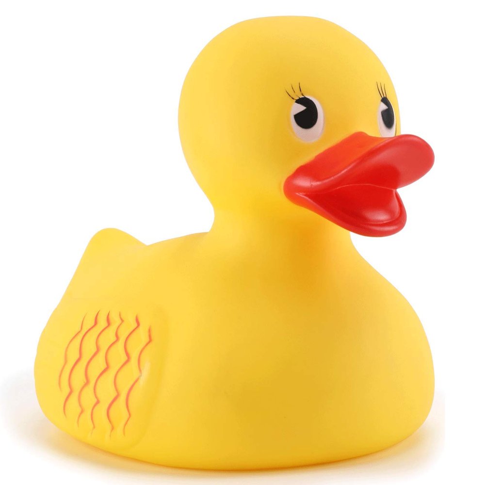 10" Jumbo Classic Yellow Rubber Duck Bathtime Toy, Floating Fun Pool Preschool Bathtub Toy, Giant Flexible Large Yellow Duck for Kids (1)