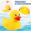 10" Jumbo Classic Yellow Rubber Duck Bathtime Toy, Floating Fun Pool Preschool Bathtub Toy, Giant Flexible Large Yellow Duck for Kids (1) view 3