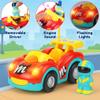 Liberty Imports My First Cartoon RC Remote Control Cars for Toddlers Ages 1-3, Radio Control Toy for Baby, Kids 18 Months+ (Race Car + Police Car) view 2
