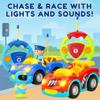 Liberty Imports My First Cartoon RC Remote Control Cars for Toddlers Ages 1-3, Radio Control Toy for Baby, Kids 18 Months+ (Race Car + Police Car) view 4
