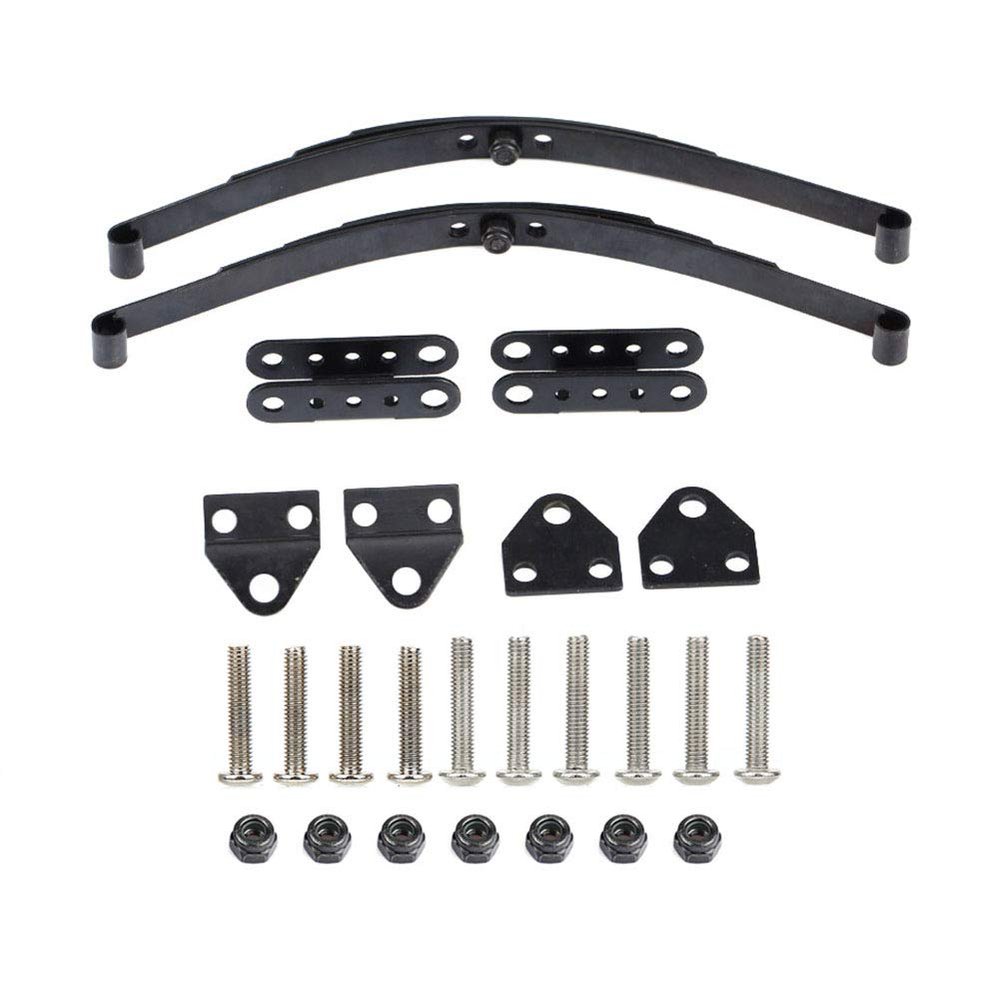 Drfeify Spring Suspension Bar, Steel Leaf Spring Suspension Bar Compatible with / D90 1/10 Scale RC Crawler Car