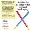 Foam Swords for Kids - 17 Inch Sword Weapons Toy 8 Pack Warrior Knight Pretend Play Set Prince Party Supplies Gift Toys Boys & Girls view 3