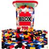 Simba Blox 104114200 Building Blocks for Children 3 Years and Above Set of 8 with Base Plate Fully Compatible Assorted Colours Black Red White Yellow Blue view 1