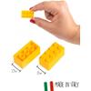 Simba Blox 104114200 Building Blocks for Children 3 Years and Above Set of 8 with Base Plate Fully Compatible Assorted Colours Black Red White Yellow Blue view 2
