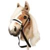 Hobby Horse Realistic with Bridle - A3 Haflinger Horse on Stick view 1