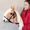 Hobby Horse Realistic with Bridle - A3 Haflinger Horse on Stick view 4
