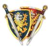Liontouch - Noble Knight Foam Swords & Shields For Two Kids, Blue/Red  Age 3-8 years | Durable & Safe Foam Medieval Toy Set | Weapons & Battle Accessories For Pretend Play, Dress Up & Knight Costumes view 1