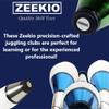 Zeekio Pegasus Juggling Club Set - Premium Quality - Beginner to Pro - Set of 3 (Red/Gold/Green) view 4