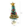 SXFSE Dollhouse Decoration Accessories, 2 Pack 1:12/1:6 Miniature Scene Model Mini Christmas Trees Pretend Toys (Green) view 3