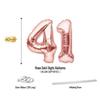 41st Birthday Party Decorations for Her Rose Gold Supplies Big Set with Birthday Banner and 41 BDay Digit Balloons for Women Including Latex and Confetti Balloons view 4