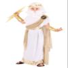 Fun Costumes Ancient Greece Kid's Zeus Costume Tunic, Drape, Crown, Belt, Gauntlets - X-Large - White view 2