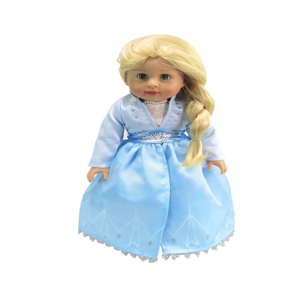 American Fashion World Ice Princess Inspired Dress for 18-Inch Dolls | Premium Quality & Trendy Design | Dolls Clothes for Popular Brands
