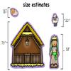 Story Time Felts Nativity Birth of Baby Jesus Felt Figures Flannel Board Stories 25 Pieces Christmas Scene (Medium) view 3