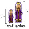 Story Time Felts Nativity Birth of Baby Jesus Felt Figures Flannel Board Stories 25 Pieces Christmas Scene (Medium) view 4