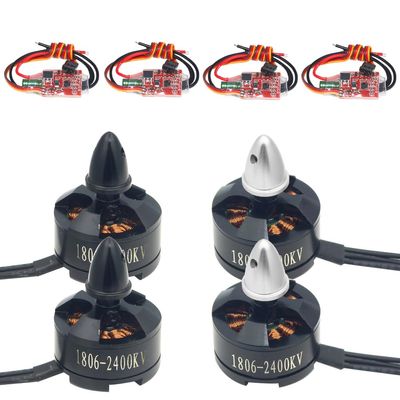 FEICHAO FPV Racing Combo 4Pcs BLHeli 12A ESC + 4Pcs 1806 2400KV Motor CW CCW 2-3S for Quadcopter Helicopters Airplanes Accessories