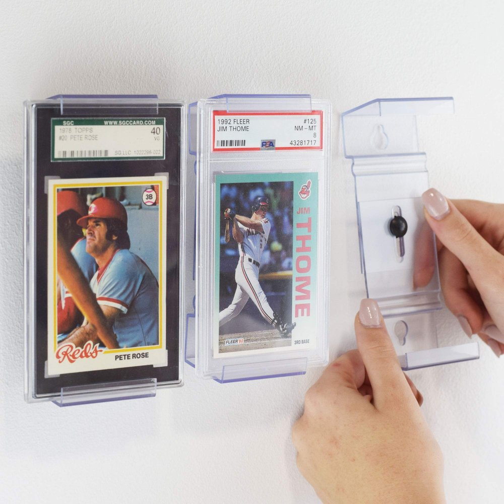 CollectorMount Card Mount 1 Pack, for Graded PSA Trading and Sports Cards, Shelf Stand or Wall Mount Display