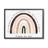 Stupell Industries Always Be You Phrase Inspirational Diversity Rainbow, Design by Erica Billups Black Framed Wall Art, 16 x 20, Multi-Color view 1