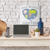 Stupell Industries One World United Phrase Abstract Heart Shaped Globe view 2