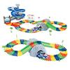 MUNDO TOYS Flexible Track Car 118 pcs Police + 1 Car w5 led + 1 Rotary Table + 1 Tunnel and More! view 1