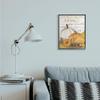 Stupell Industries Leaves Falling Autumn Calling Quote Farm Harvest, Design by Gail Green LDL Black Framed Wall Art, 16 x 20, Off- White view 2