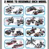 Liberty Imports 825pc Military Aircraft Carrier Fleet Construction Bricks Toy - 8-in-1 Naval Battleship Models with Navy Vehicles, Jets & More - Compatible with Major Brands - Storage Case Included view 2