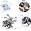 Liberty Imports 825pc Military Aircraft Carrier Fleet Construction Bricks Toy - 8-in-1 Naval Battleship Models with Navy Vehicles, Jets & More - Compatible with Major Brands - Storage Case Included view 4