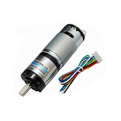 DC Motor 36mm 36Gp-555 Planet Hall With Code Wheel Code DC Gear Motor 12-24V Smart Home Appliances Robot Camera Rocker Motor - (Speed(Rpm): Ratio 1-139; Voltage(V): 24V Motor)