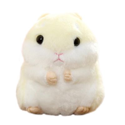 AngelGift Cuddly Hamster Soft Stuffed Animals Cushion Toy Doll, 4" /10cm Mouse Plushie Toys Best Birthday Gifts for The Children Kids Baby Toys (Yellow)